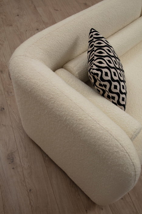 Atelier Del Sofa Victoria Bouclette - Sofá de 2 plazas Crema